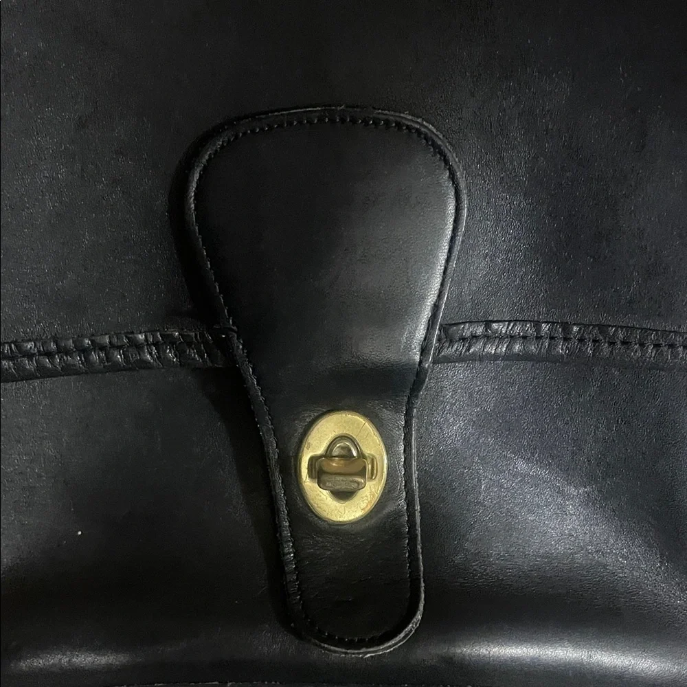 Vintage Coach Station Bag 5130 Black USA 1990 - Picture 6 of 12